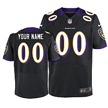 Nike-Baltimore-Ravens-black-Customized-Elite-Jerseys