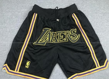 Los Angeles Lakers men black shorts
