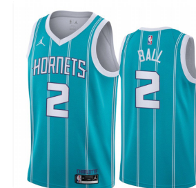 Men's Youth Lamelo Ball Hornets 2 icon jersey teal green