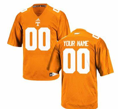 tennessee volunteers custom orange jersey