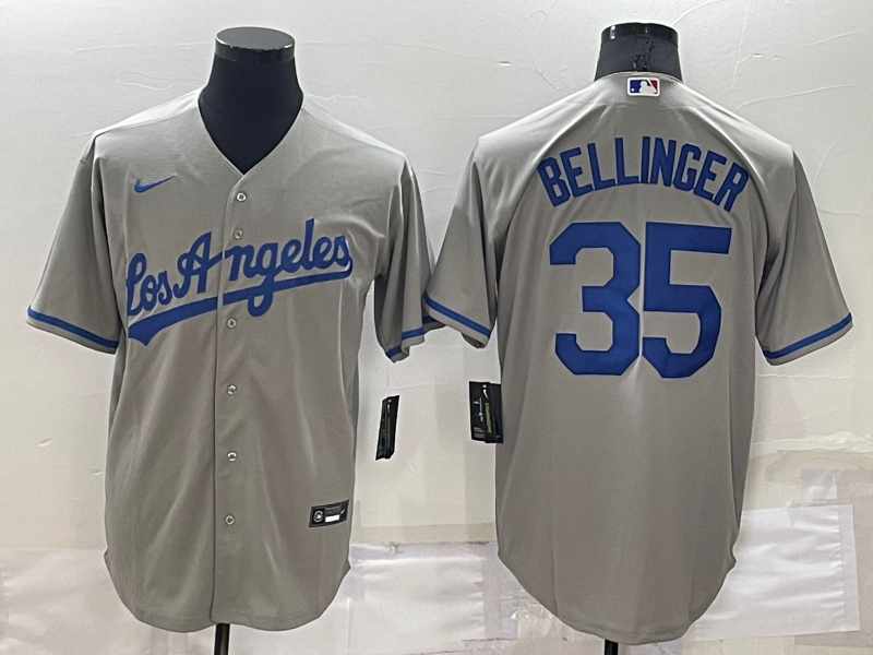 Dodgers#35 gray jersey
