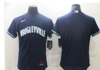Men's Chicago Cubs Navy 2021 Stitched MLB flex custom Jersey