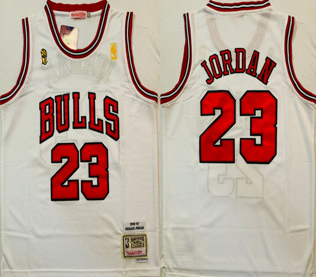 bulls #23 jordan 96-97 champions jersey