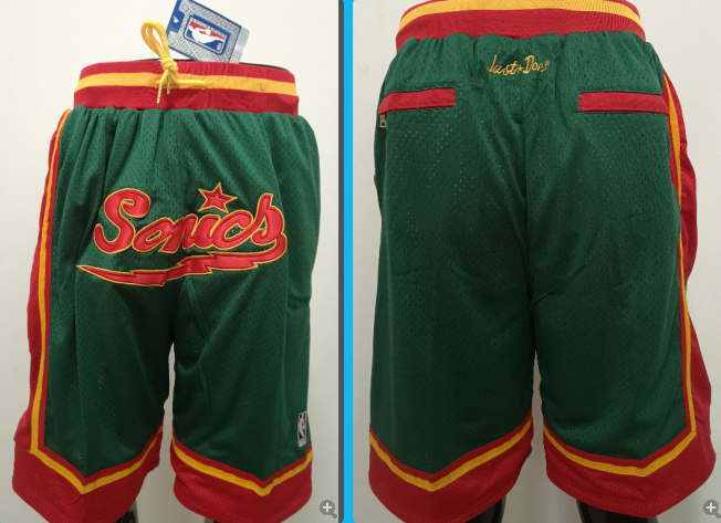 Seattle Super Sonics just do green men shorts
