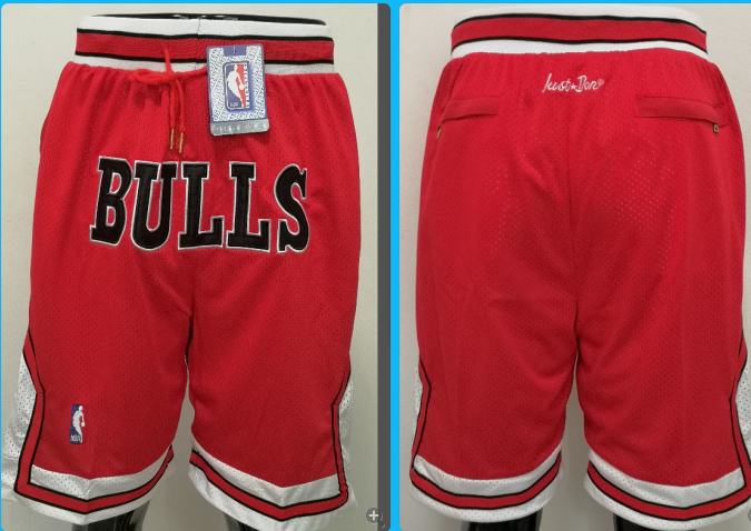 Chicago Bulls just do red men shorts