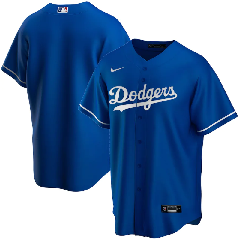Los Angeles Dodgers blank blue new jersey