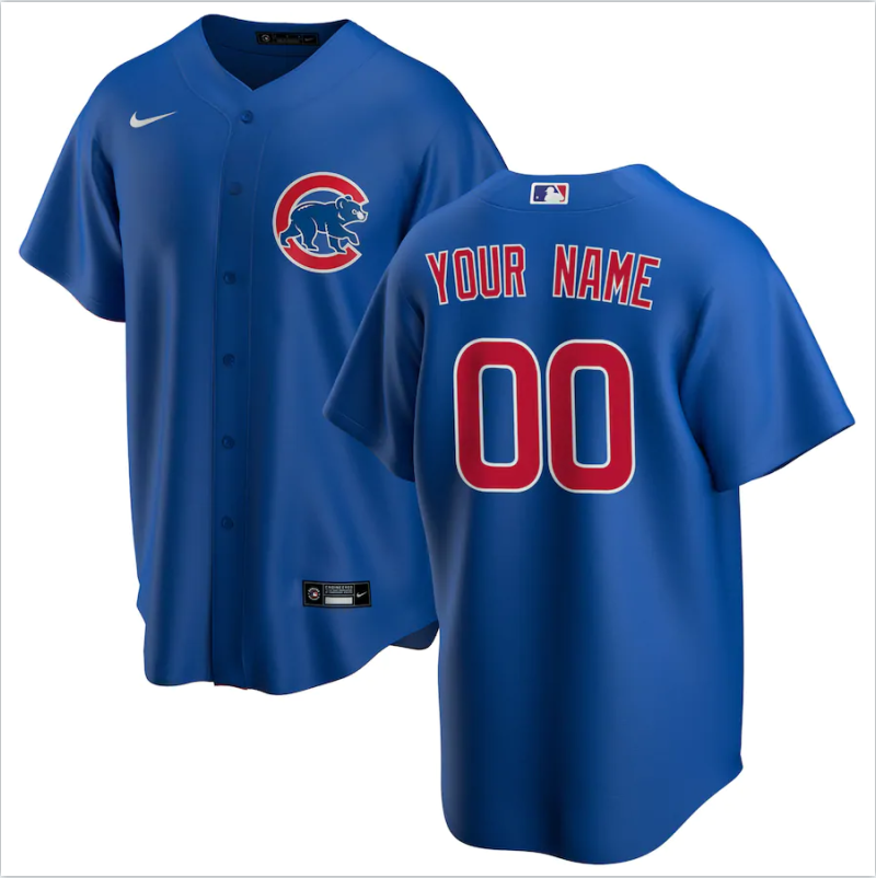 Chicago Cubs blank blue new jersey