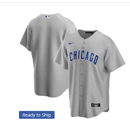Chicago Cubs blank gray new jersey