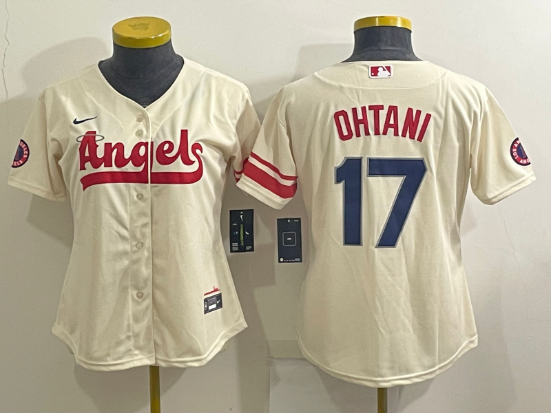 Women's Los Angeles Angels #17 Shohei Ohtani 2022 Cream City Connect Stitched Baseball