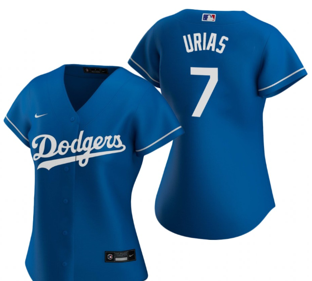 Los Angeles Dodgers #7 URIAS blue women jersey