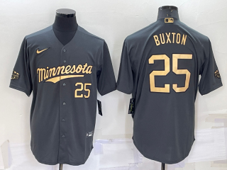 Minnesota Twins #25 Byron Buxton 2022 All-Star Charcoal Cool Base Stitched Baseball
