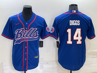 Buffalo Bills #14 Stefon Diggs Royal Cool Base Stitched Baseball Jersey