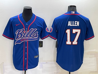 Buffalo Bills #17 Josh Allen Royal Cool Base Stitched Baseball Jersey