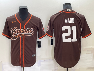Cleveland Browns #21 Denzel Ward Brown Stitched Jersey