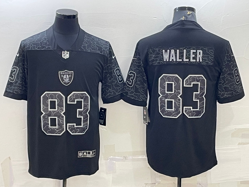 Las Vegas Raiders #83 Darren Waller Black Reflective Limited Stitched Football Jersey