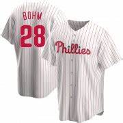 Philadelphia Phillies #28 Bohm white cool basejersey