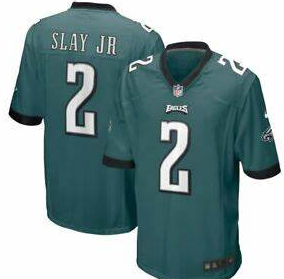 Eagles Slay Jr. #2 Green Limited youth Jersey