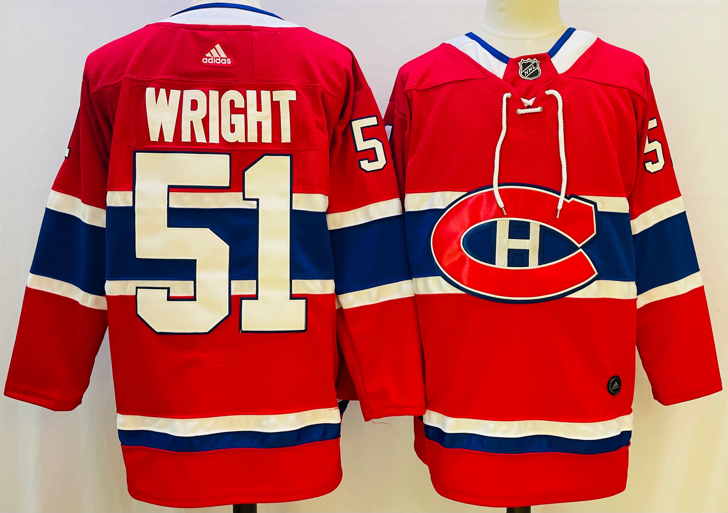 Montreal Canadiens #51 red stitched jersey
