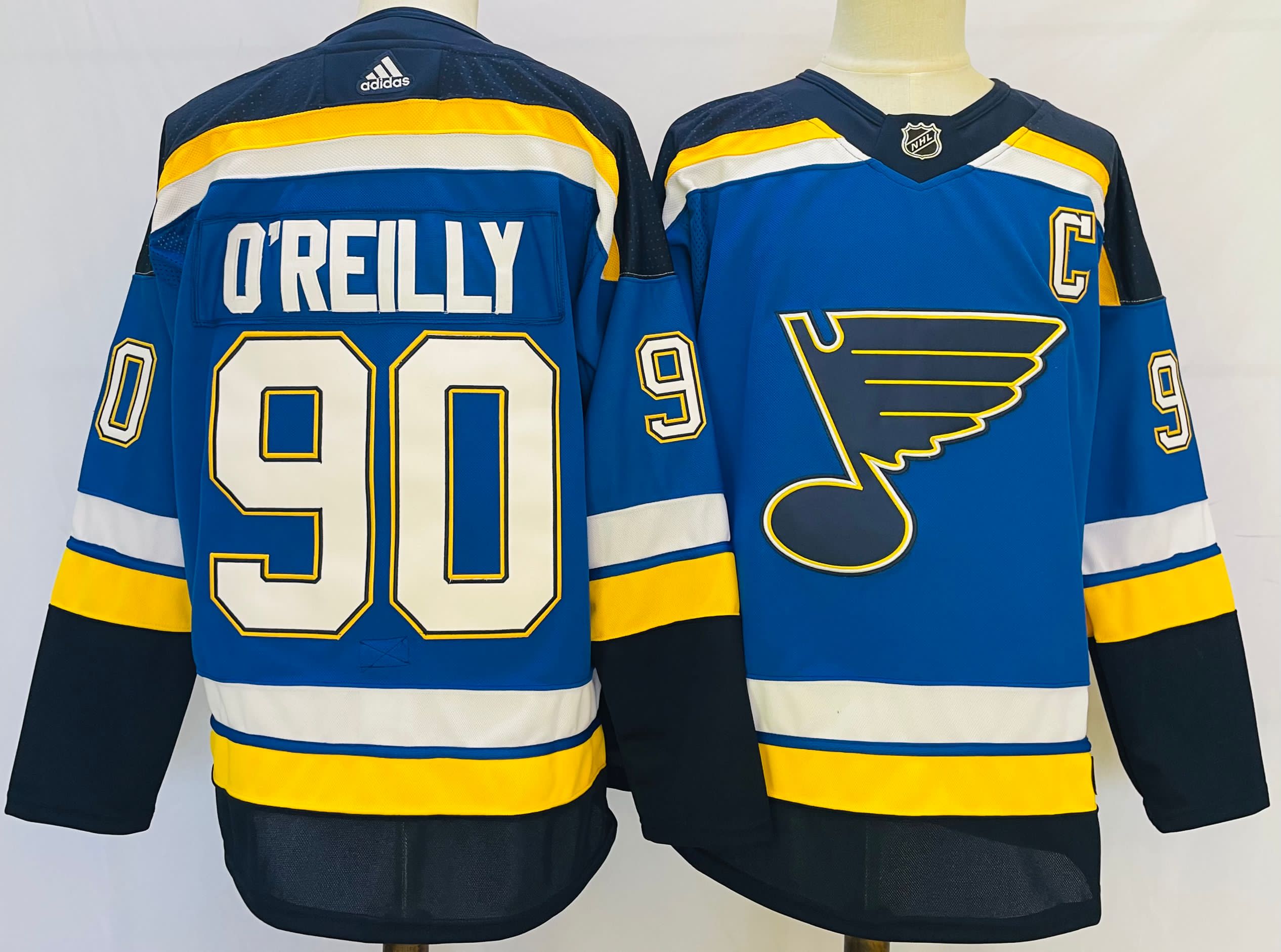 Men's St. Louis Blues #90 Ryan O'Reilly blue Stitched Jersey