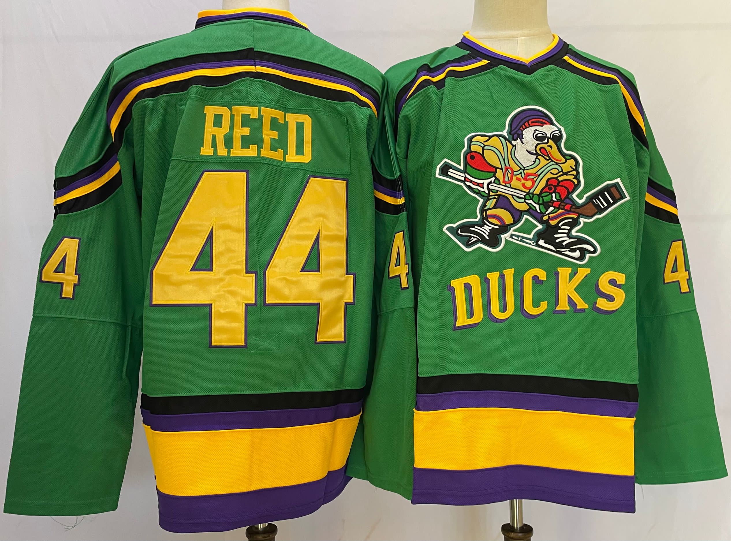 Men's Anaheim Ducks #44 Reed green Stitched Jersey