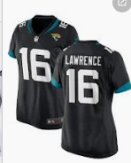 Jacksonville Jaguars #16 Trevor Lawrence black women jersey
