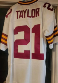 Mitchell And Ness Redskins #21taylor white Throwback Stitched NFL Jersey