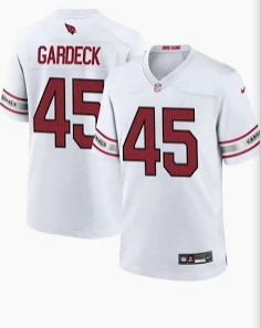 AZ Cardinals Dennis gardeck #45 white jersey