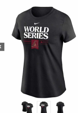 Arizona Diamondbacks world series T-shirts