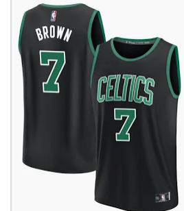 Celtics #7Brown black Youth jersey