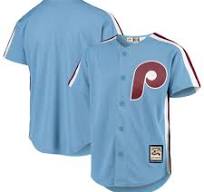 Youth Philadelphia Phillies Blank light blue Cool Base Stitched Baseball Jersey