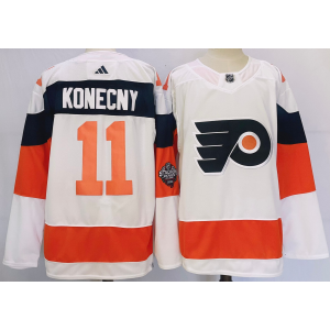 Philadelphia Flyers #11 Travis Konecny White 2024 Stadium Series Stitched Jersey