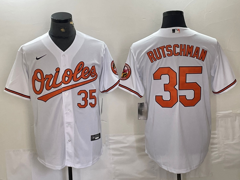 Baltimore Orioles #35 Adley Rutschman White 2024 Home Limited Cool Base Stitched