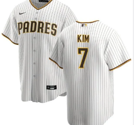 San Diego Padres #7 Ha-Seong Kim white jersey