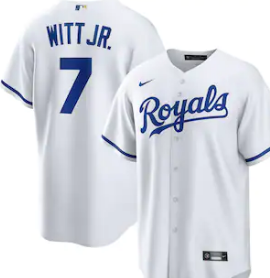 Youth Kansas City Royals Bobby Witt Jr. Nike white Alternate Limited Player Jersey