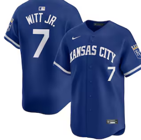 Youth Kansas City Royals Bobby Witt Jr. Nike Royal Alternate Limited Player Jersey
